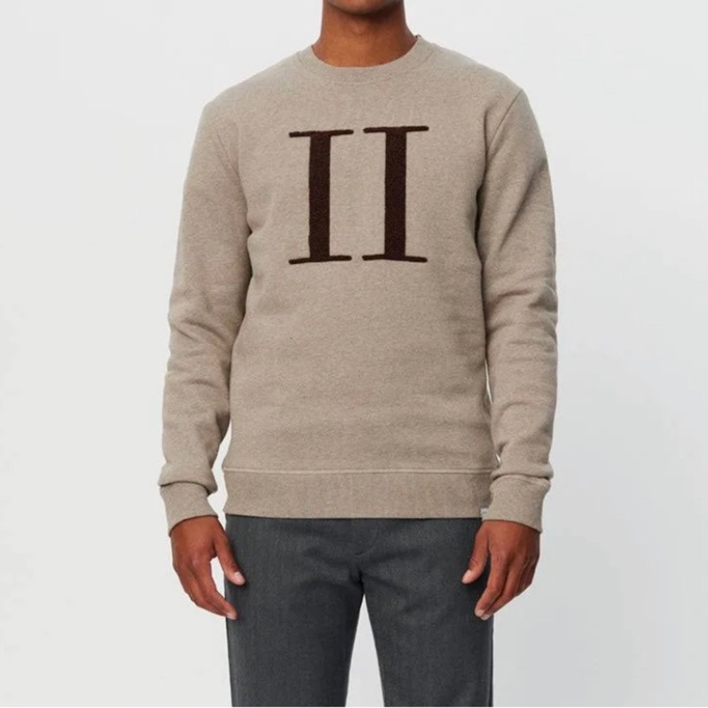 LES DEUX Sweatshirt Men’s Size XL Encore Sweatshirt in Tan and Brown